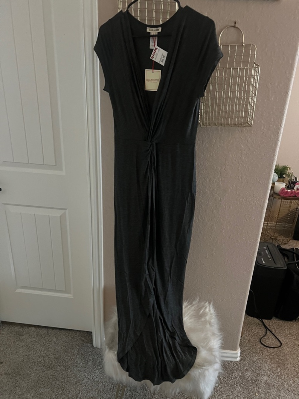 Rolla Coster Black Twist-Front Maxi Dress